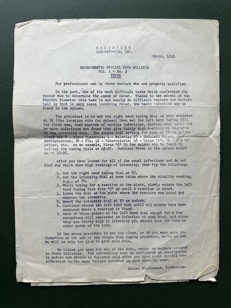 Rare Elaborate 1940s Pathoclast Quack Machine