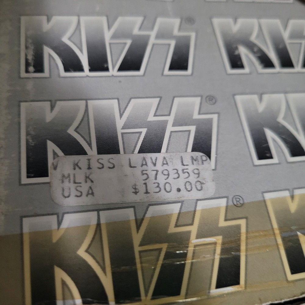 KISS Lava Lamp - 1999 Vintage Rock Band Rare Limited Edition Spencers