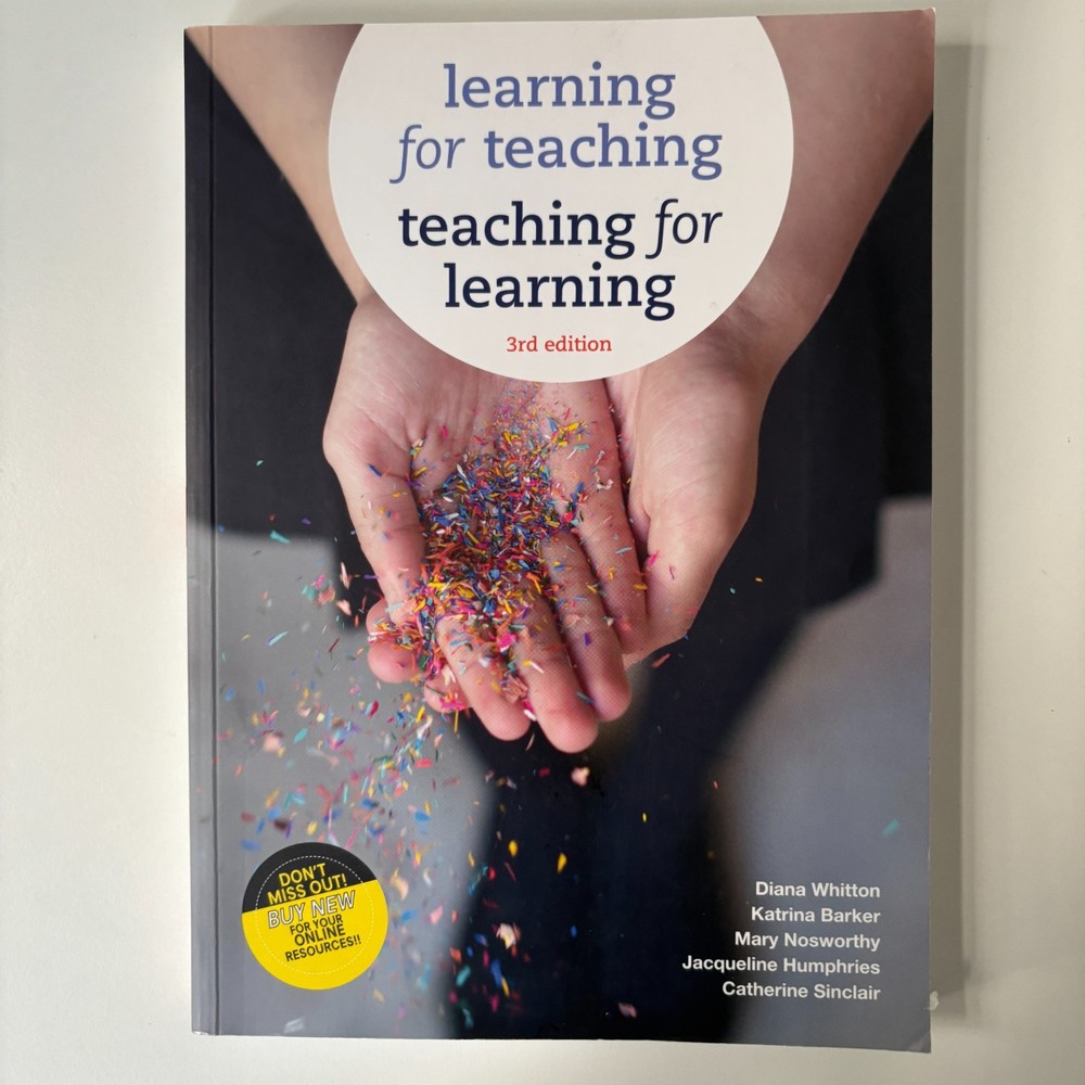 Learning for Teaching: Teaching for Learning 3rd Edition Cengage Textbook PB