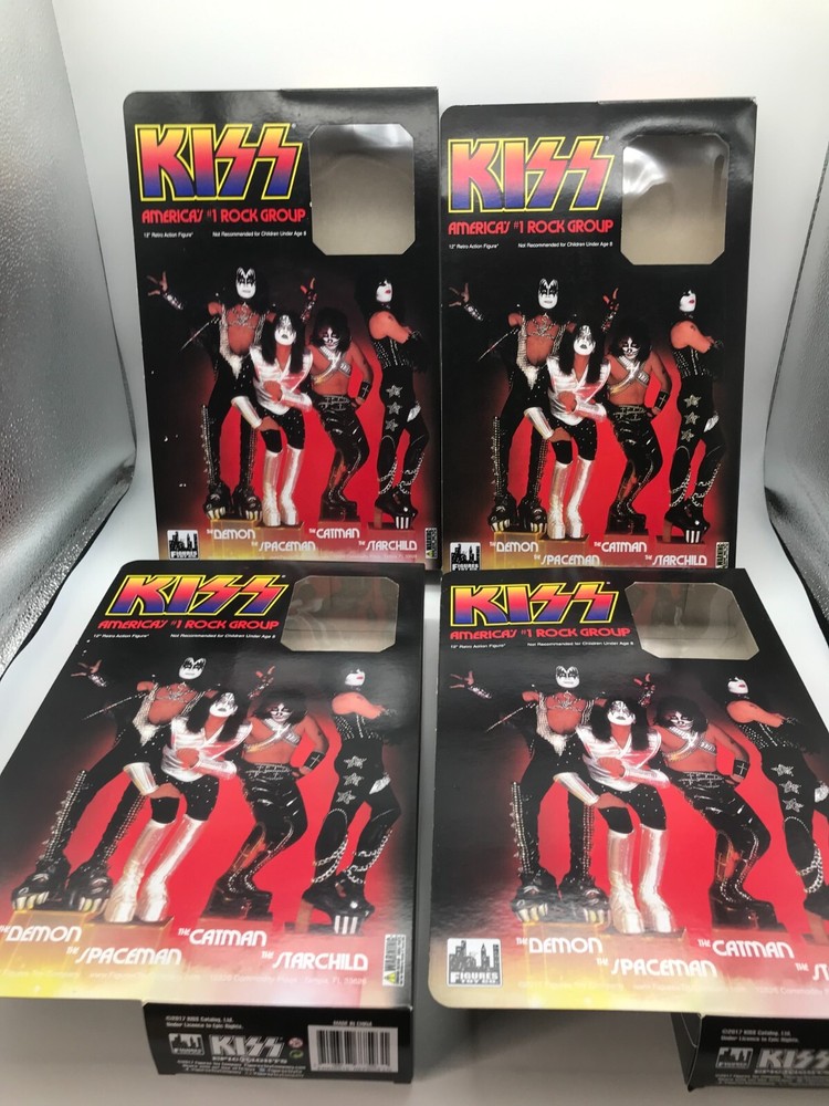 KISS 12 Inch Figure Series 9 Love Gun: EMPTY BOX LOT MEGO REPRO BOXES LICENSED