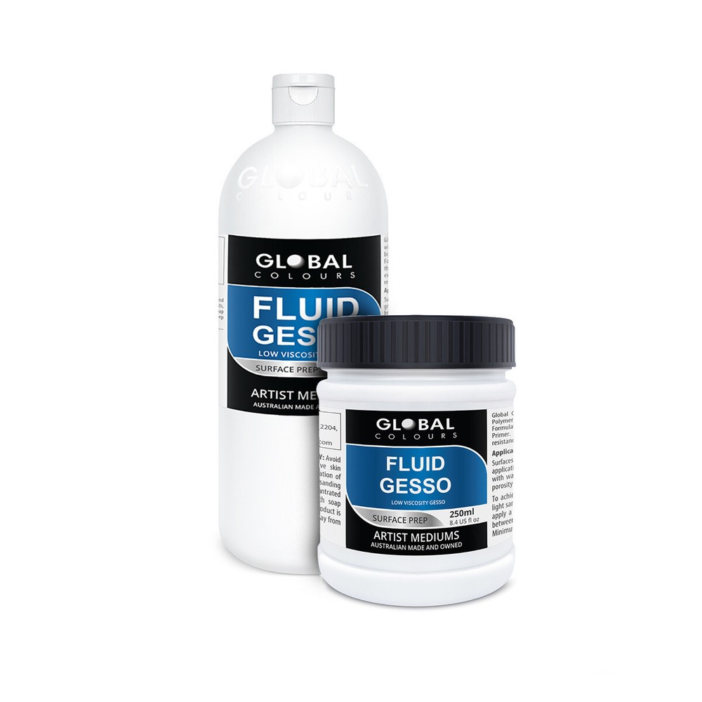 FLUID GESSO PRIMER - Global Colours Professional Mediums