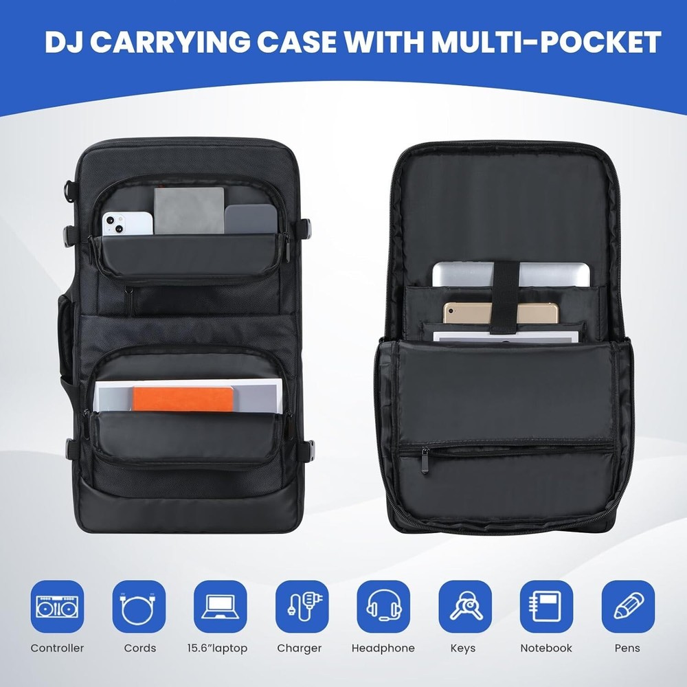 DJ Controller Case Compatible with DDJ 400 / DDJ-FLX4 / DDJ-REV1 (Case ONLY)