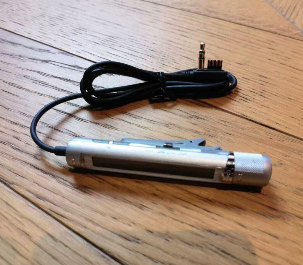 Sony RM-MC38EL Wired LED Remote Control Silver For MiniDisc MD CD Walkman