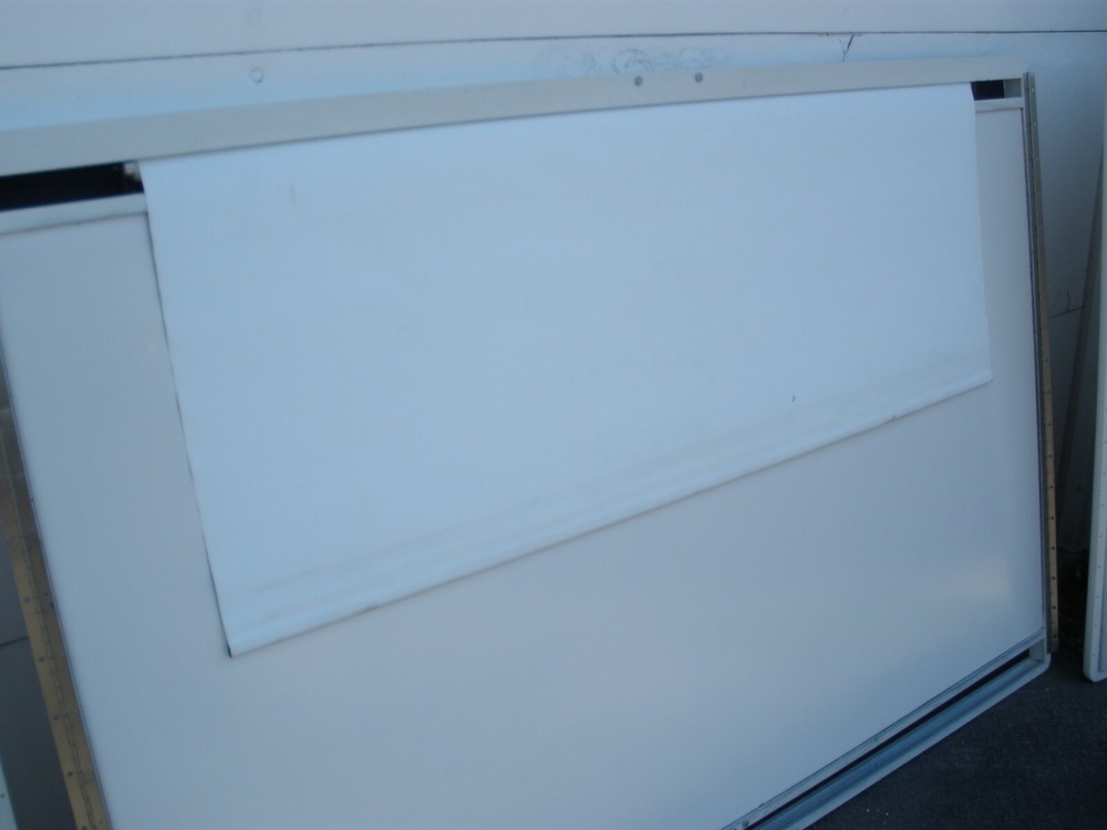 Egan Visual White Board/ Poster Board, Projection Screen Combination