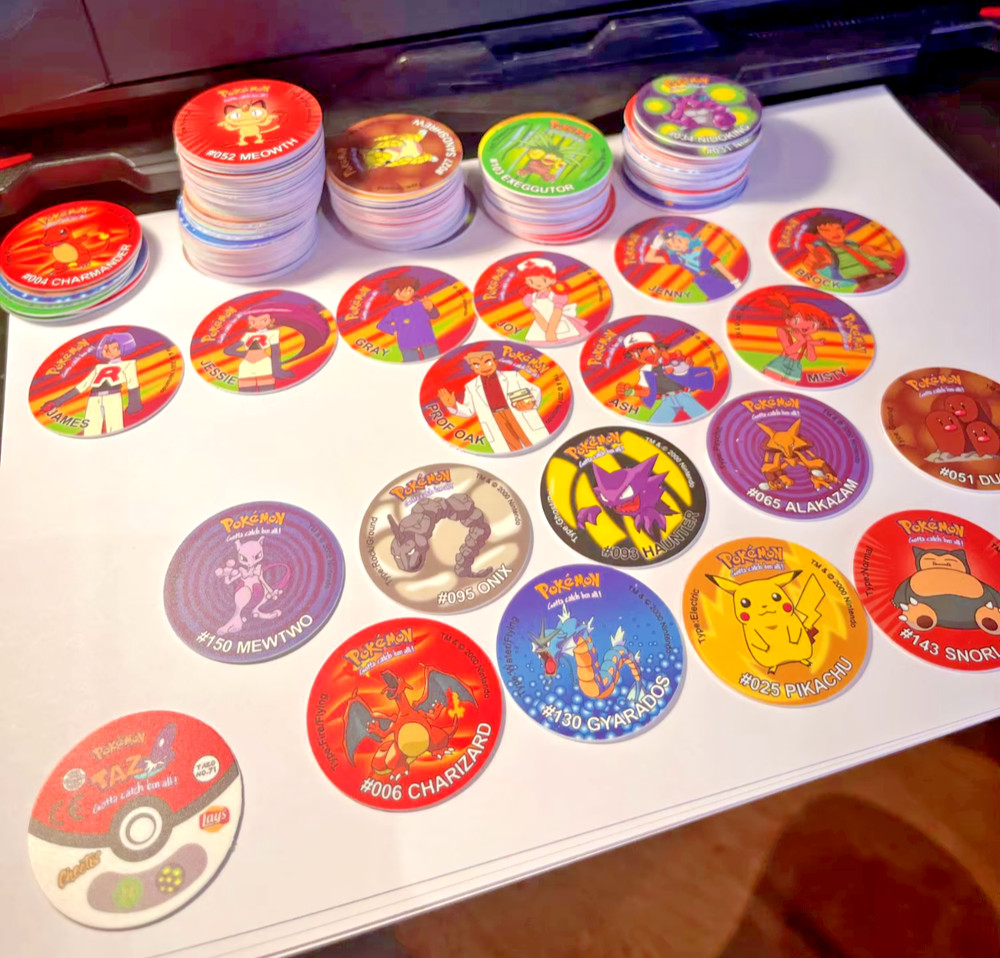 Pokemon Tazos 151/151 Generation 1 - Complete Set