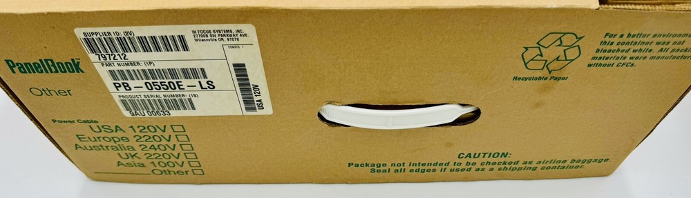 InFocus Systems PanelBook 550eLS LCD Projection Panel