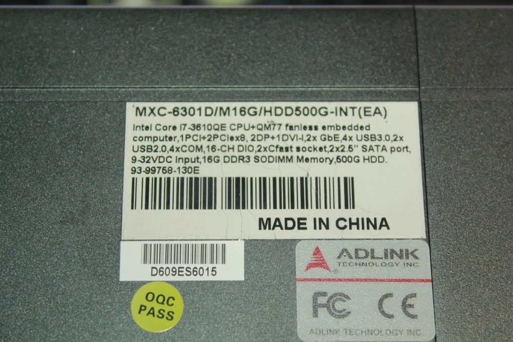 OEM Adlink Technology MXC-6301D Expandable Fanless Embedded Computer
