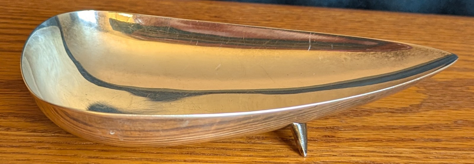 Vintage Reed & Barton #94 Silver Plated Teardrop 7" Dish Candy Nut Bowl MCM