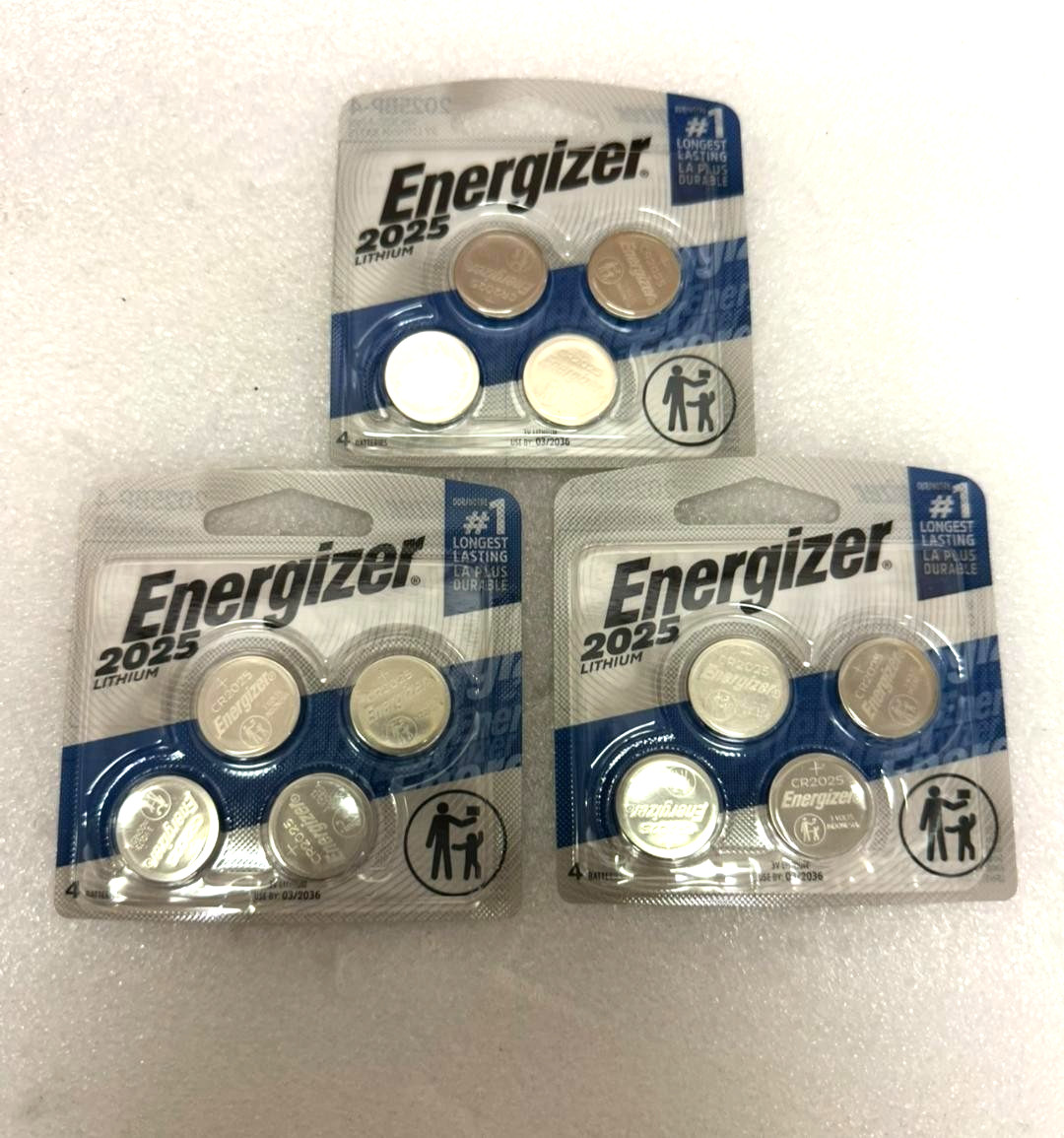 Energizer CR2025 3V Lithium Coin Battery 12-Count 2025 BP