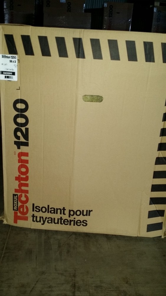 Roxul Techton 1200 Pipe Insulation  18"x3"  3 Linear ft