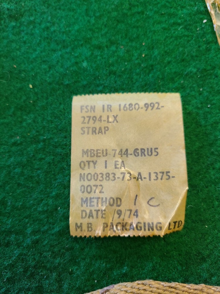 Martin Baker Ejection Seat Strap MBEU-744-GRU5