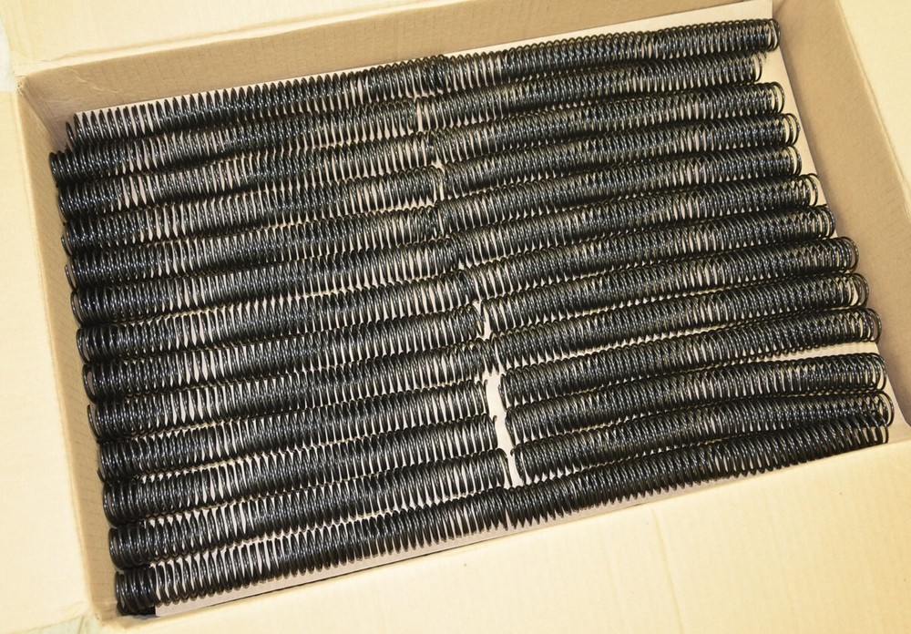 Plastic Spiral Binding Coil, 23mL 4:1 Pitch, 624 total
