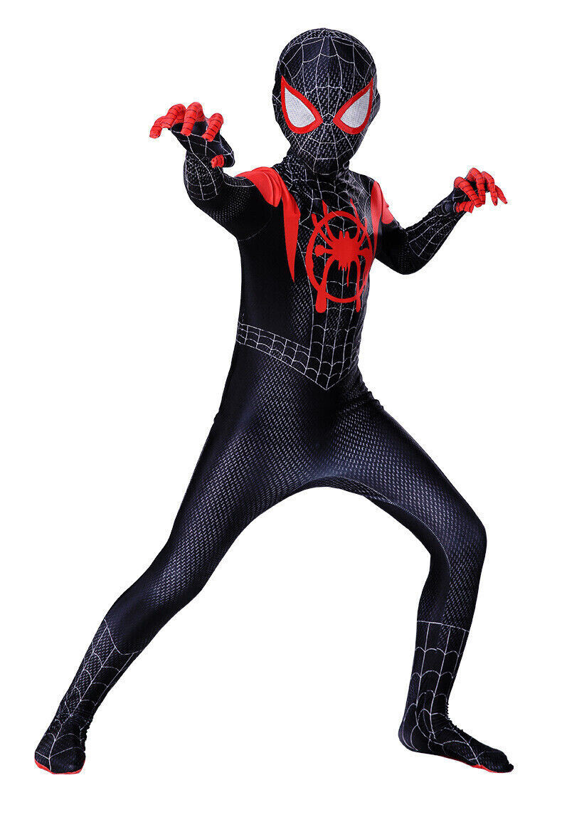 Into the SpiderVerse Miles Morales Spiderman Costume Cosplay Hoodie Shorts