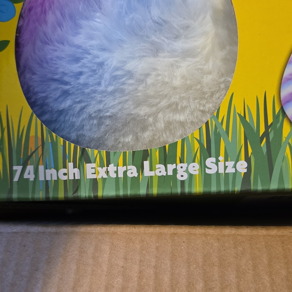 Peeps Multicolor Plush Bunny Sleeping Bag 74" Extra Large Super Cozy & Soft