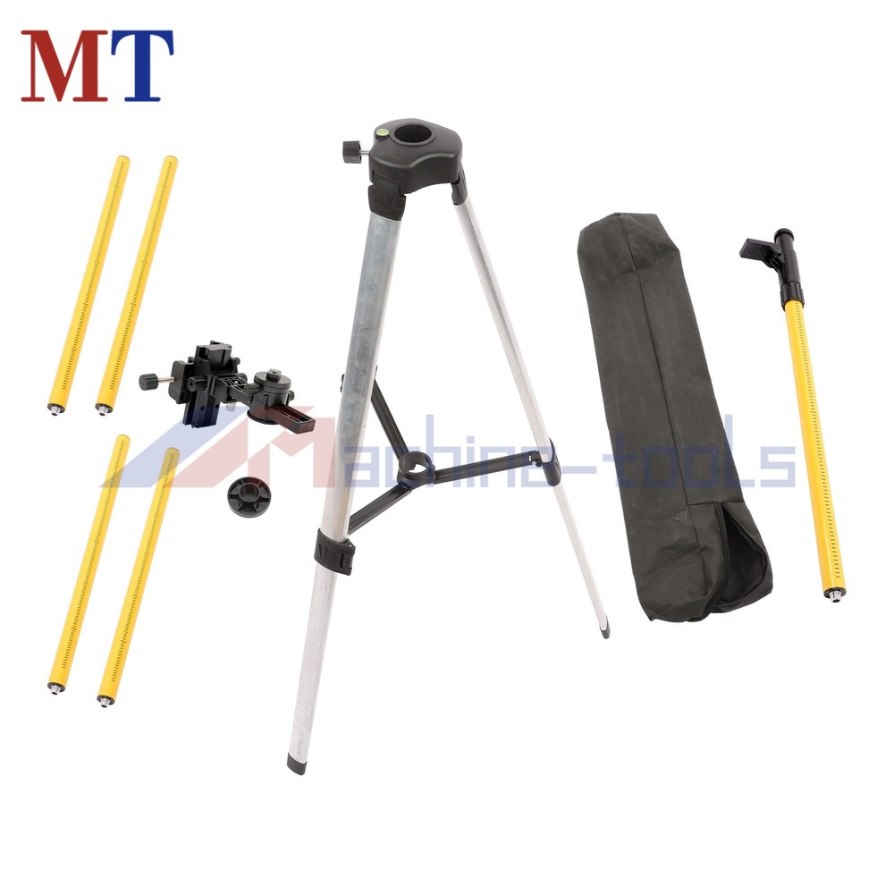 Laser Level Pole With Tripod 3.7M Laser Pole 12 Ft Adjustable Telescoping