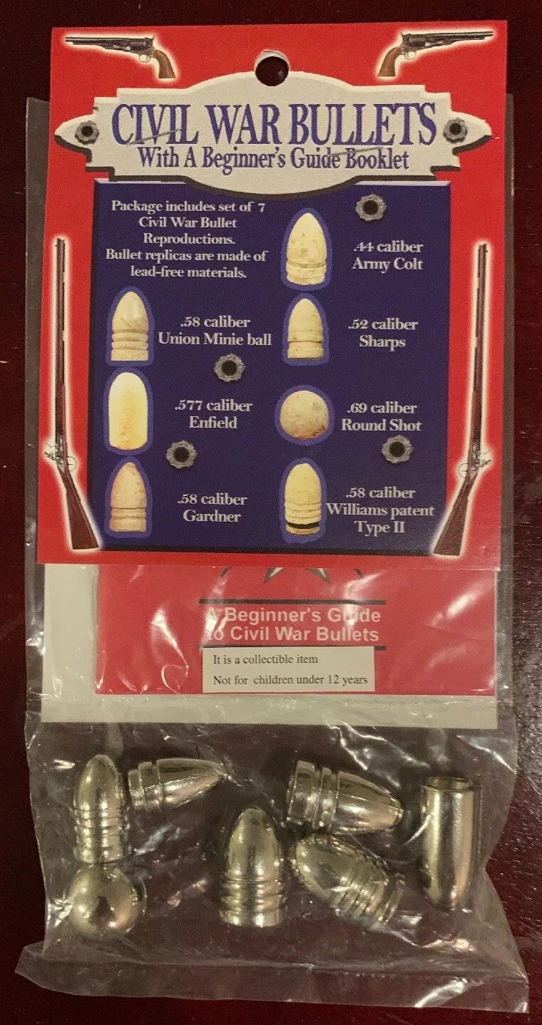 Civil War Bullets & Book Pack