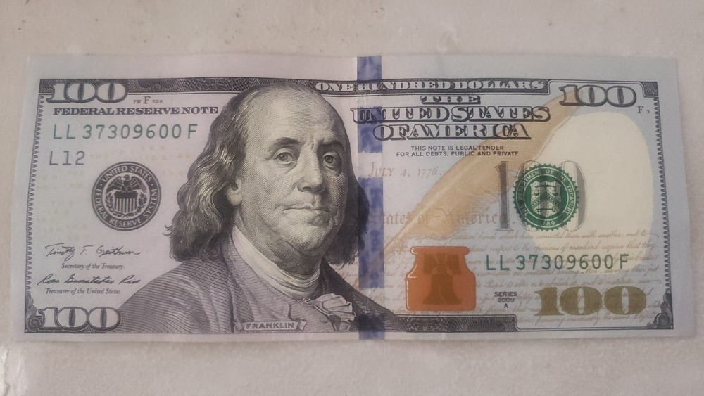 Very Rare Clean Misaligned Printing Error $100 Bill One Hundred Dollar