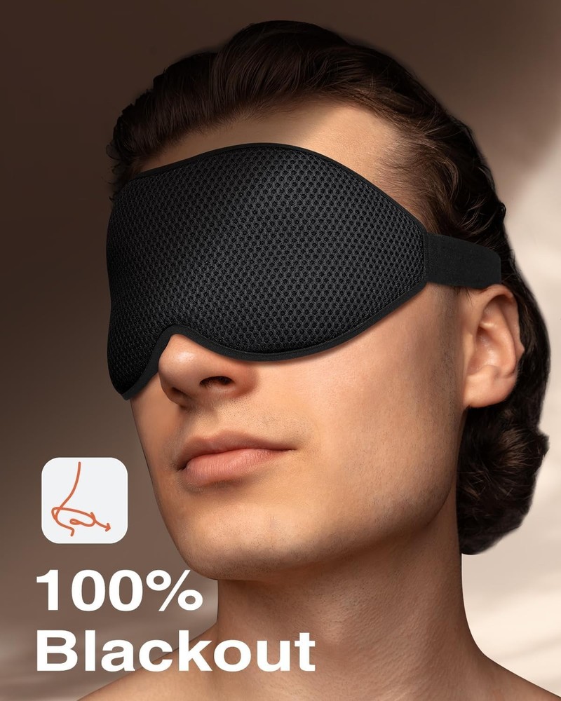 3D Sleep Mask Side Sleeper Eye Mask Light Blocking Adjustable Free Shipping