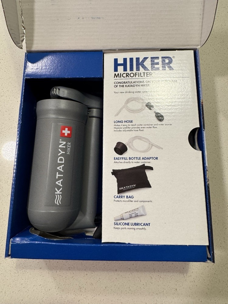 Katadyn Hiker Pump Carbon Microfilter Water Filter Purifier Model 8018270