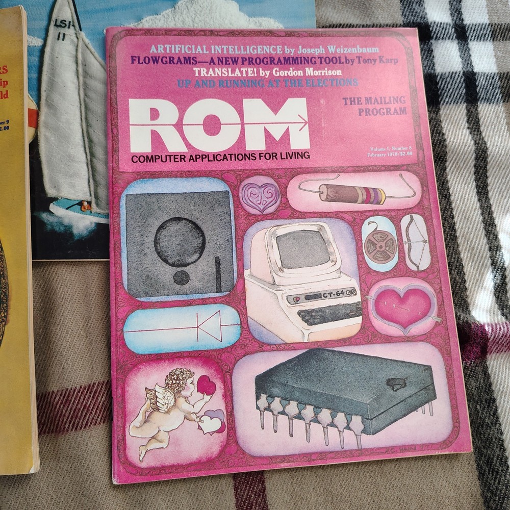 Vtg 1977 ROM Magazine Early Computer Tech Lot 6 Issues