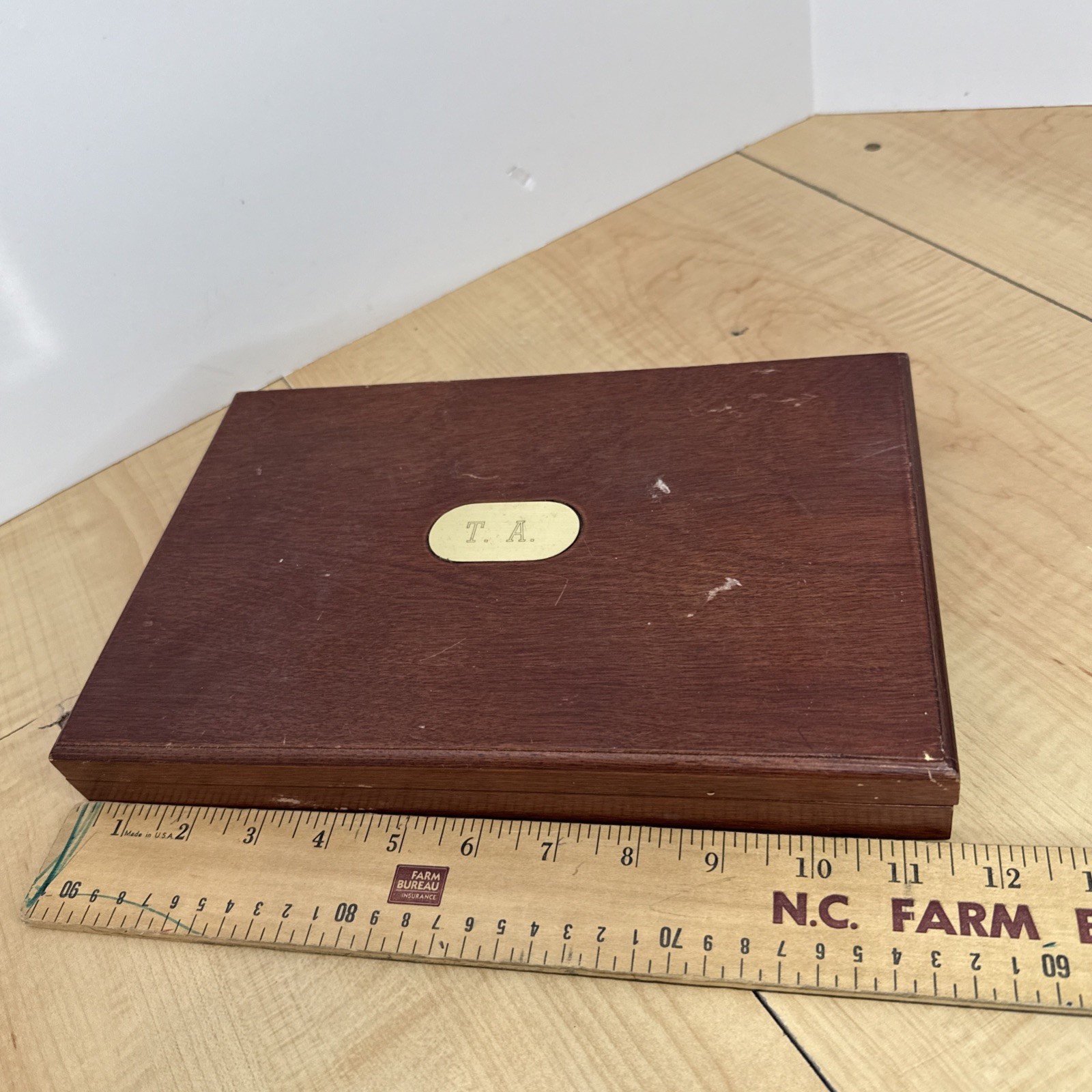 Vintage Royal Crown Cola RC Wooden Desk Organizer Set Post-it Pen Tape 1980s