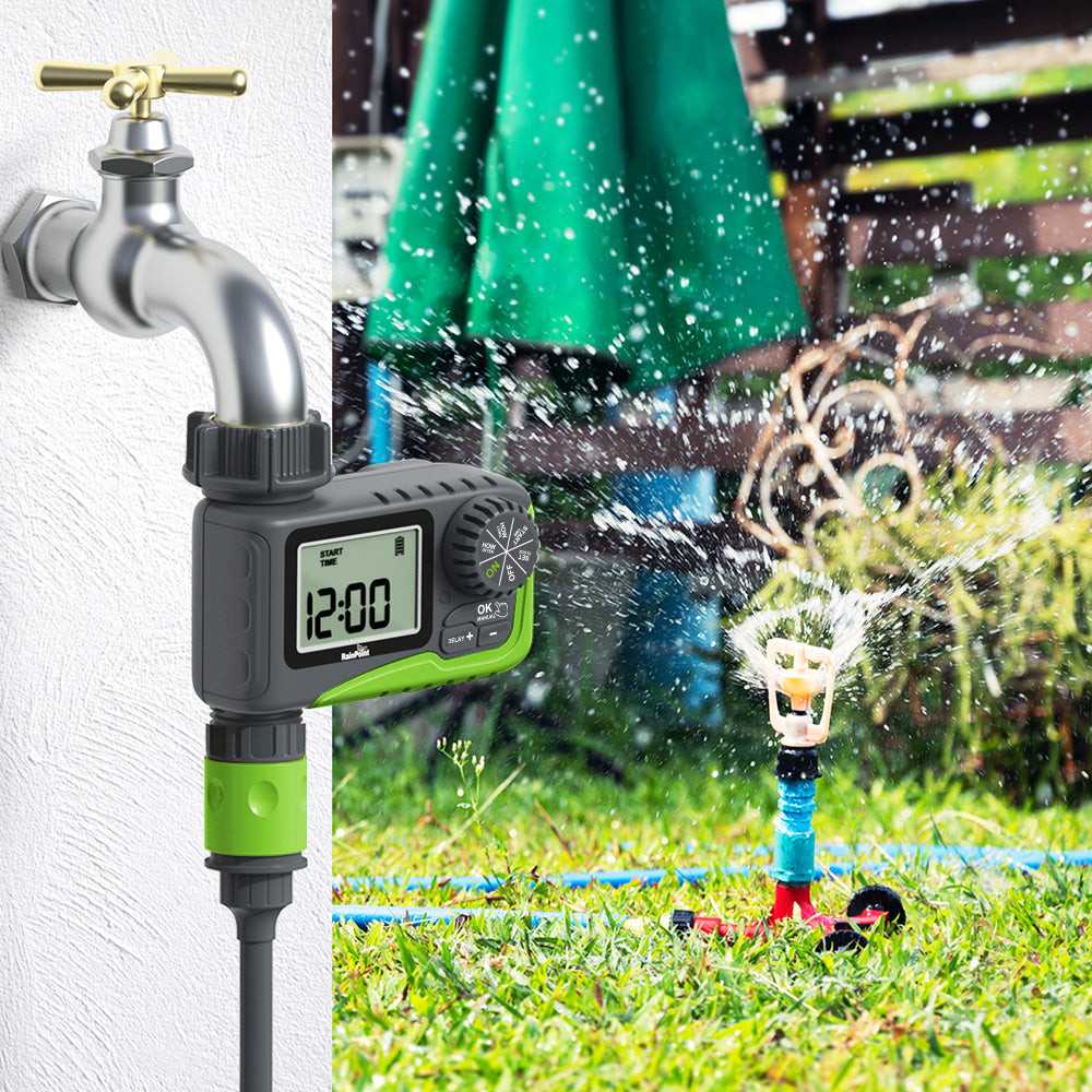 RAINPOINT Sprinkler Timer, Programmable Water Timer for Garden Hose, 1 Outlet