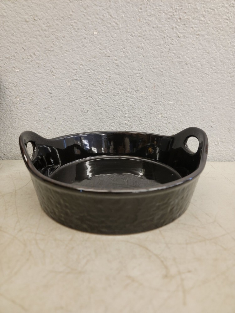 TECHNIQUE Nesting Casseroles (3) Round 7.5" - 10" Gray Black Tan