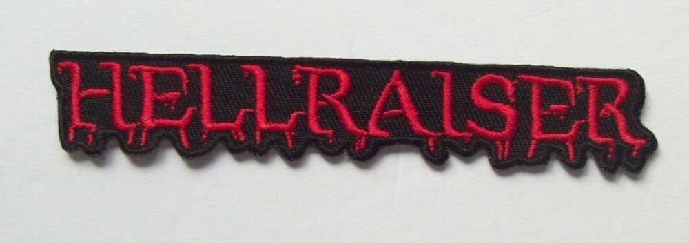 Hellraiser Written Logo Embroidered Patch - New