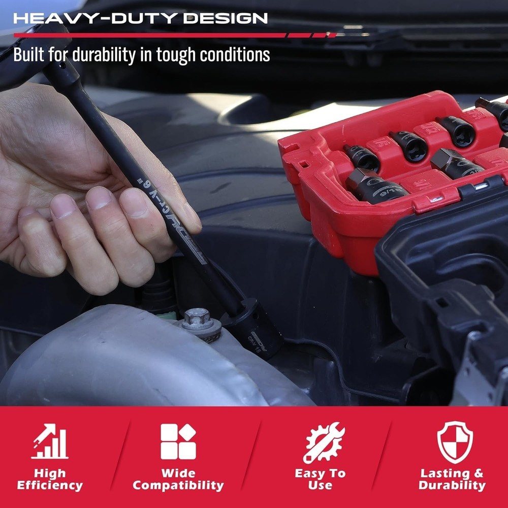 73-Piece Hex Torx Bit Impact Socket-Set, Master Impact Socket Set, SAE Metric