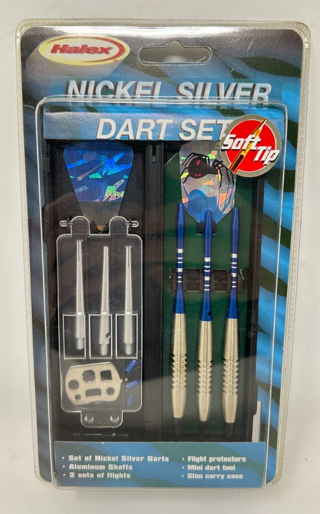 NOS Halex Nickel Silver Dart Set Model # 67850