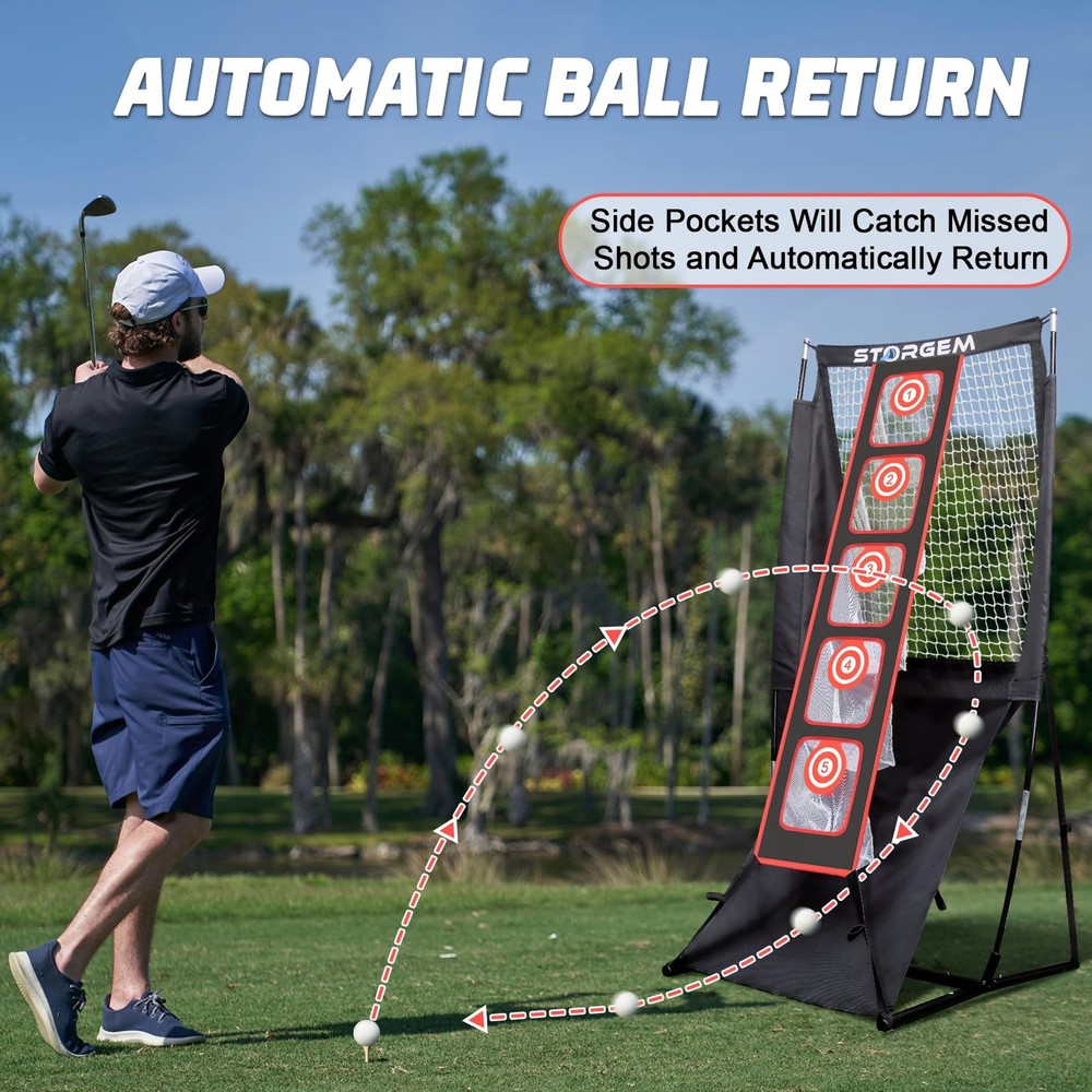 Storgem Golf Net, Chipping Net,Target Training Chip Aids for Black