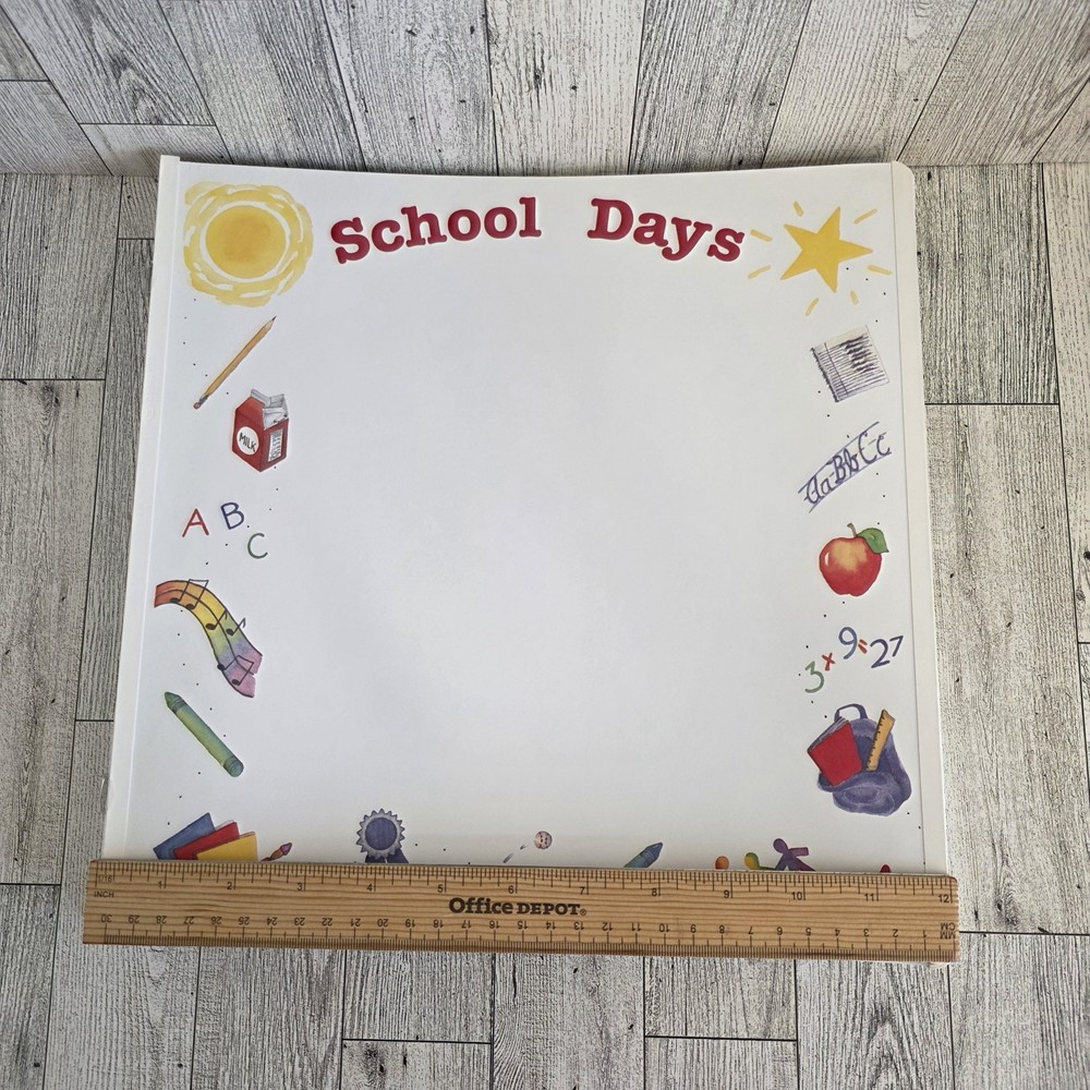 School Days Creative Memories 12x12 Refill Pages 15 Sheets