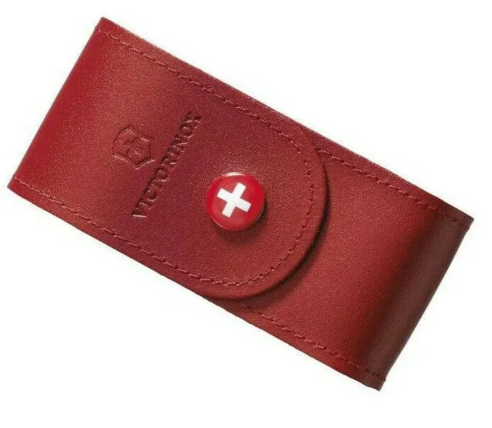 Victorinox Swiss Army Large 91mm RED Leather Belt Pouch Swisschamp, etc 4.0521.1