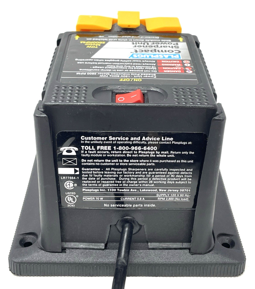 Plasplugs Compact Sharpener Power Unit for Knife & Scissors | Top Cond | Tested!
