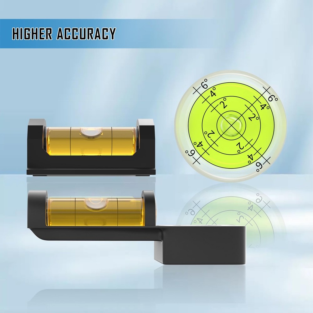 GHHJX Professional Magnetic Scope Leveling Kit Bubble Level Tool Brown