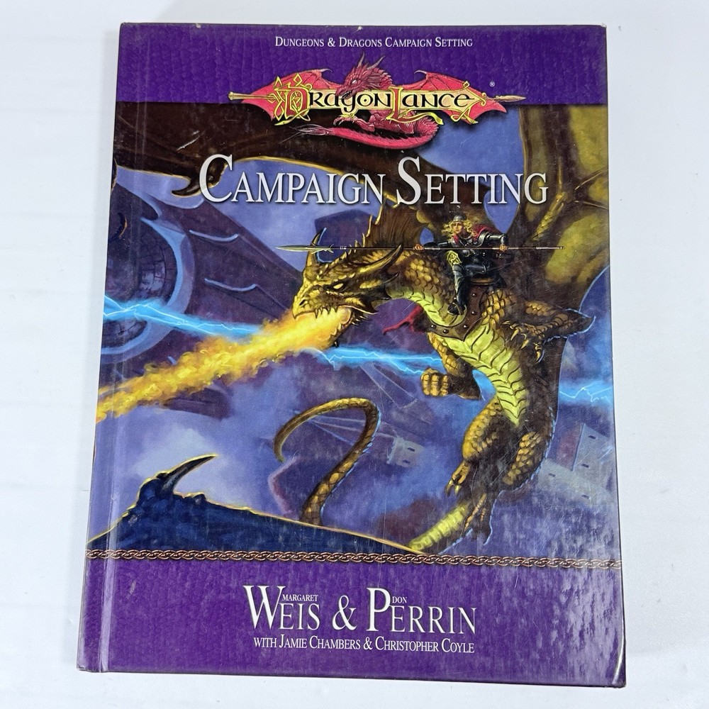 Dragonlance Campaign Setting D&D d20 WotC Hardcover Weis Perrin