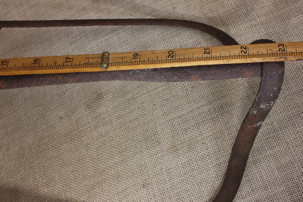 Old Saddle Rack Holder Bracket Rustic Iron English Style Rust Barn Find Reverse