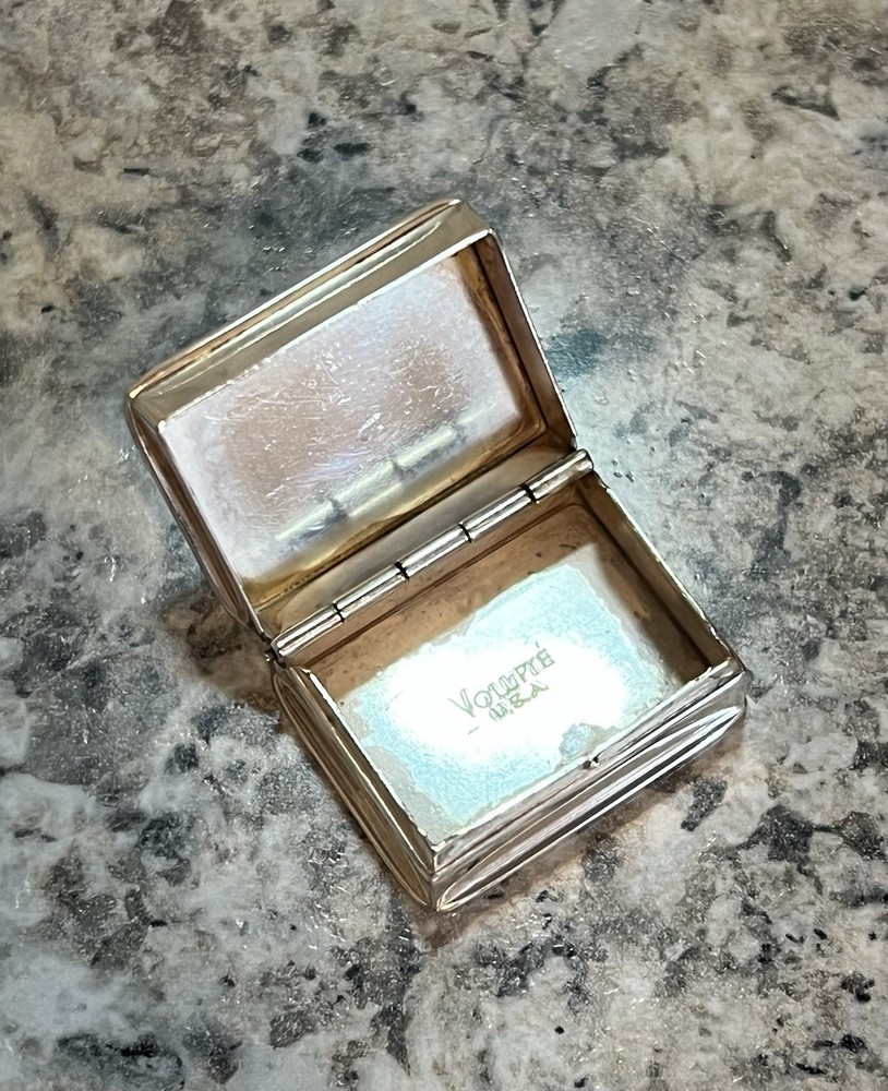 Sterling Silver Volupte USA Pill Box
