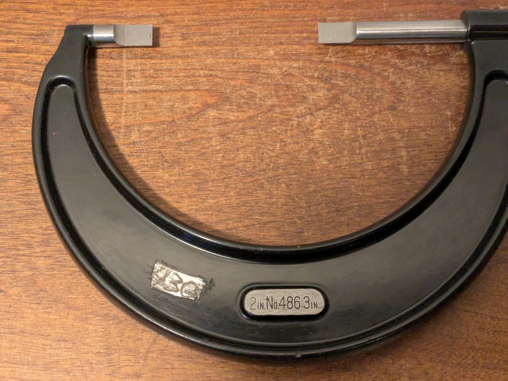 STARRETT 2-3 Inch BLADE MICROMETER NO 486