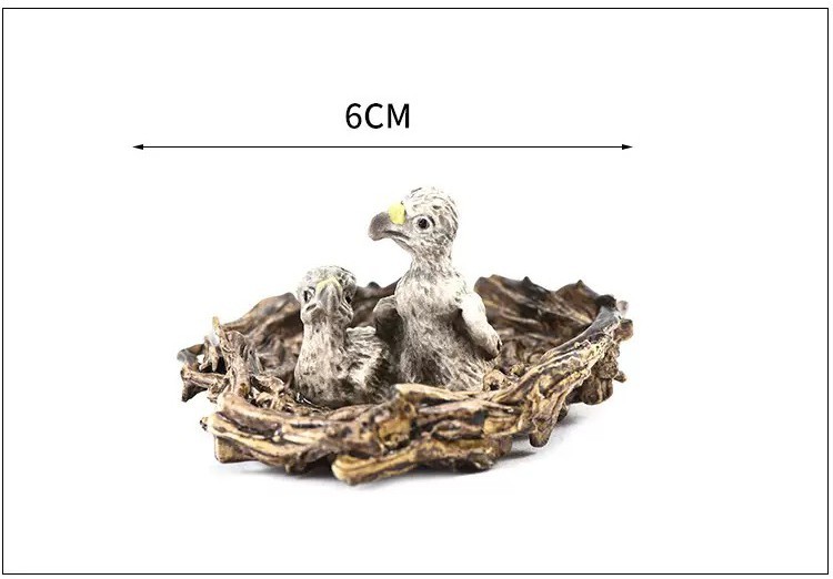 3PCS Simulated Bald Eagle Figurines Realistic Plastic Eagle Model Action Figures