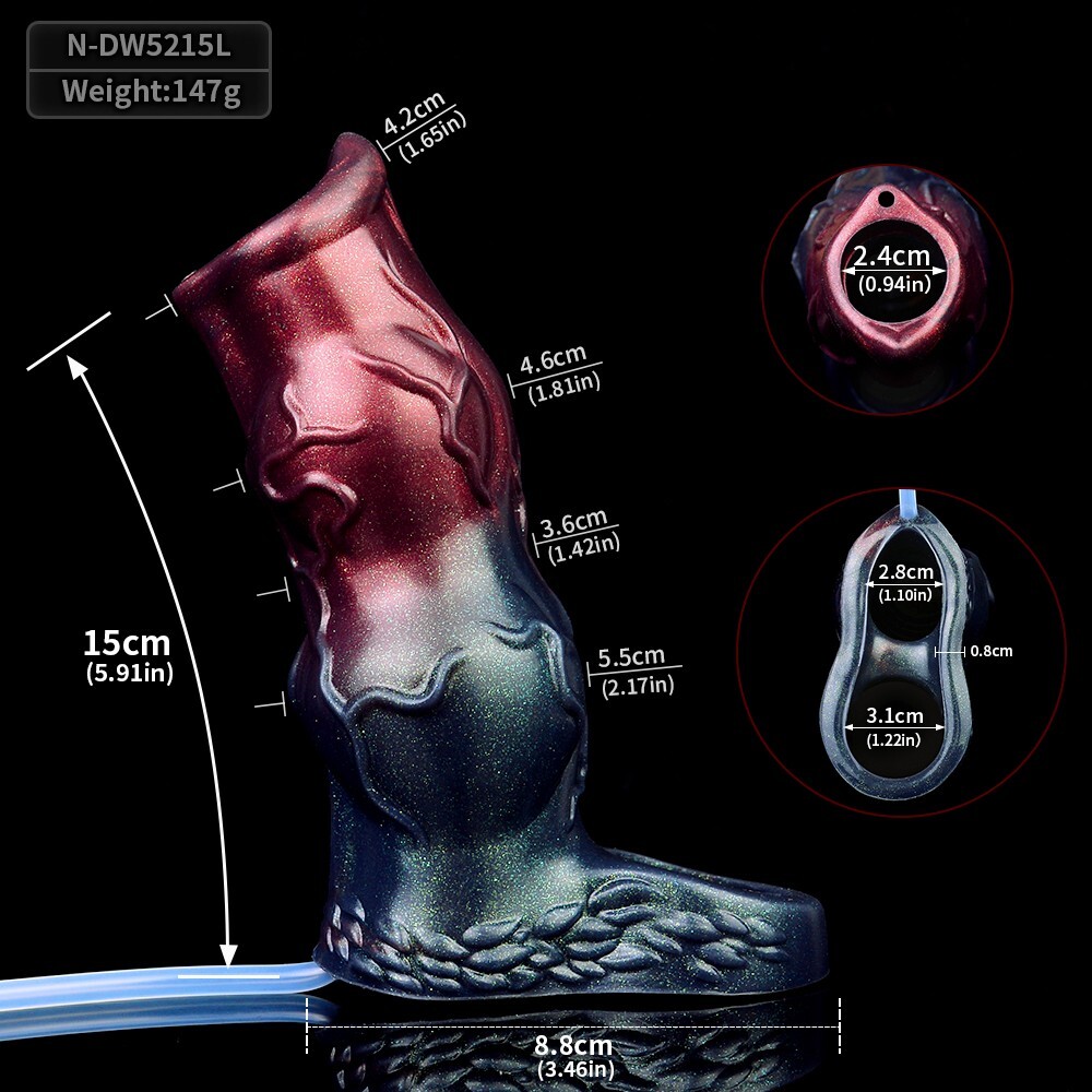 Squirting Penis Sleeve Enlargement Delay Ejaculation Knot Penis Extender for Men