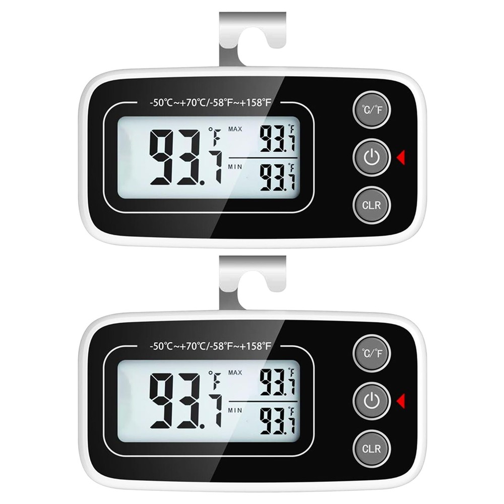 2Pack Digital Refrigerator Thermometer Fridge Thermometer Freezer Thermometer 2