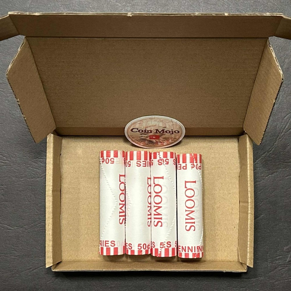 2016 D Lincoln Cent (4) Roll Lot OBW Uncirculated