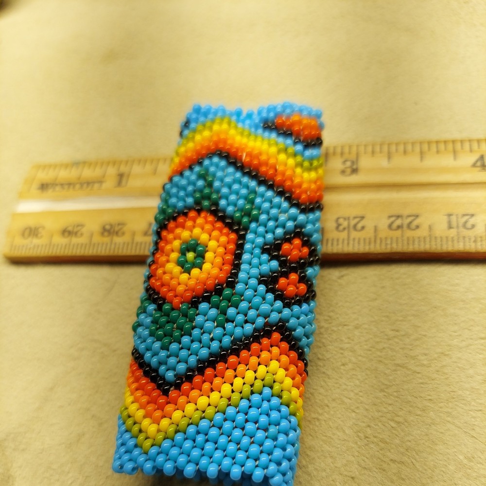 Beaded Lighter Case Turtle
