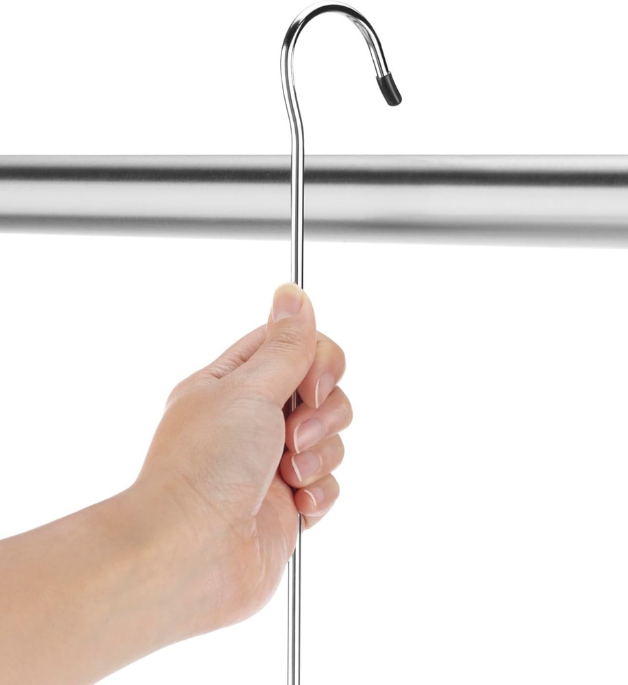 Durable Chrome Double Closet Rod - Maximize Space & Keep Clothes Wrinkle-Free
