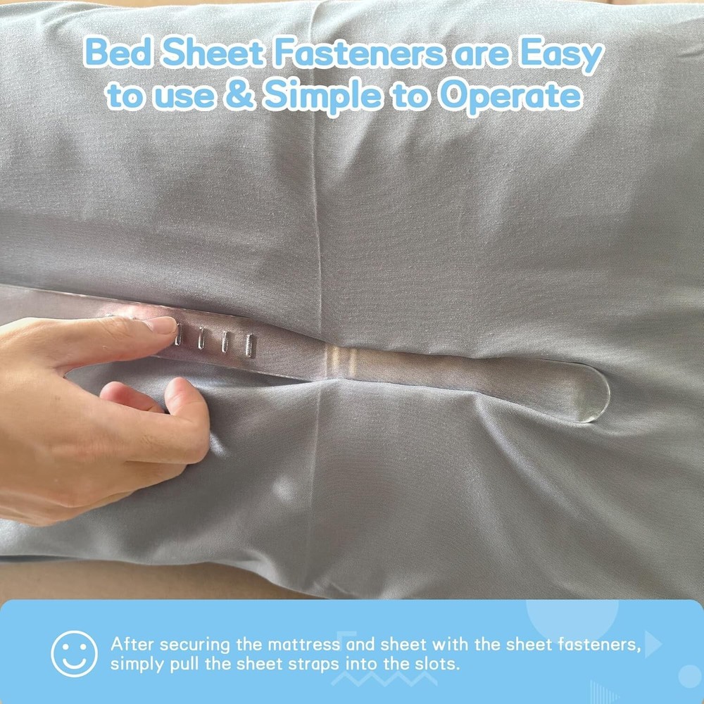 Lock Sheet Holders Keep Sheets Tight Heavy Duty Bed Sheet Holder Corner Fitted.
