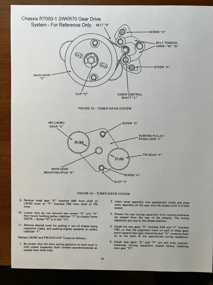 Zenith R7000-2 schematic set