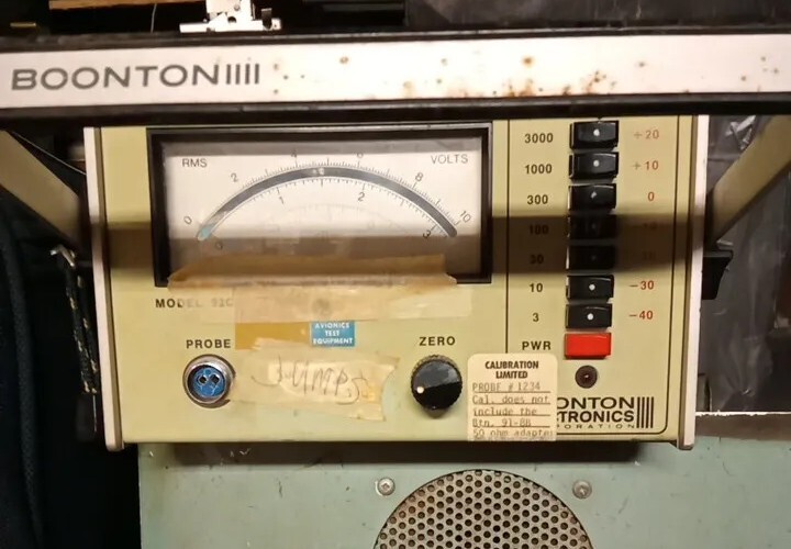 Boonton Electronics Model 92A ~ RF Millivoltmeter ~ Untested / Part or Repair