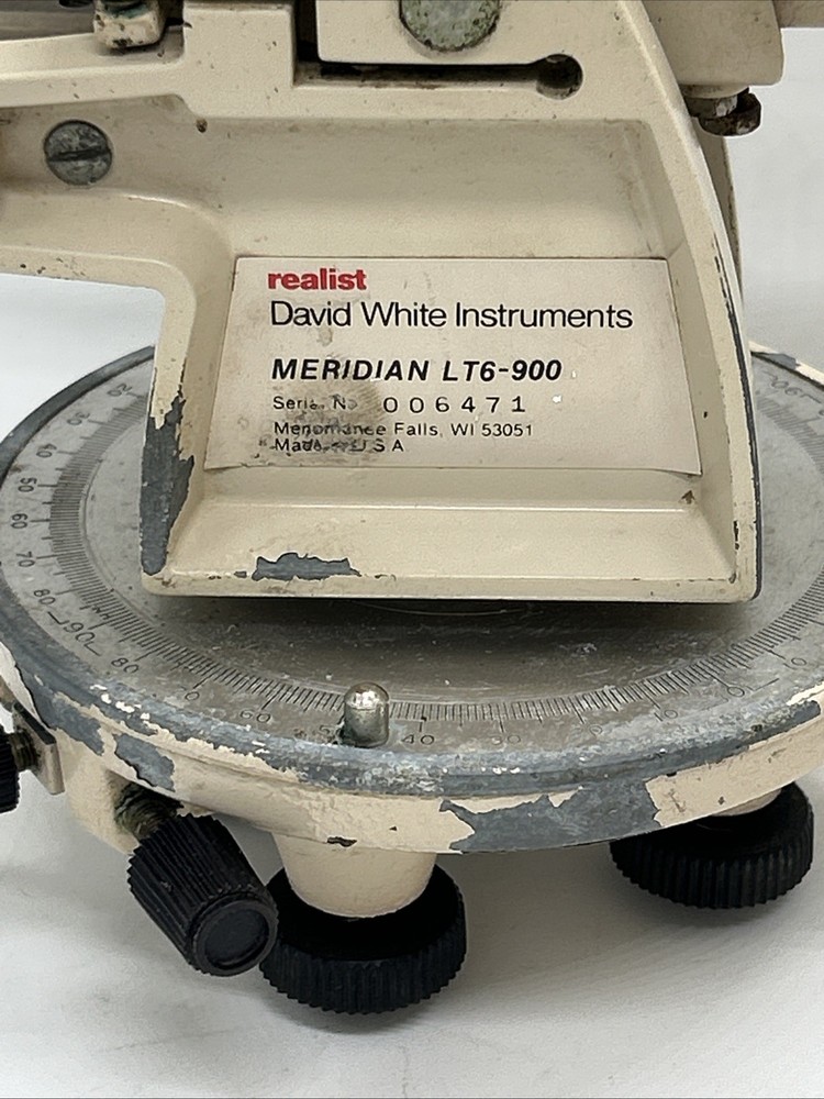 David White LT6-900 Meridian Transit Level *Untested