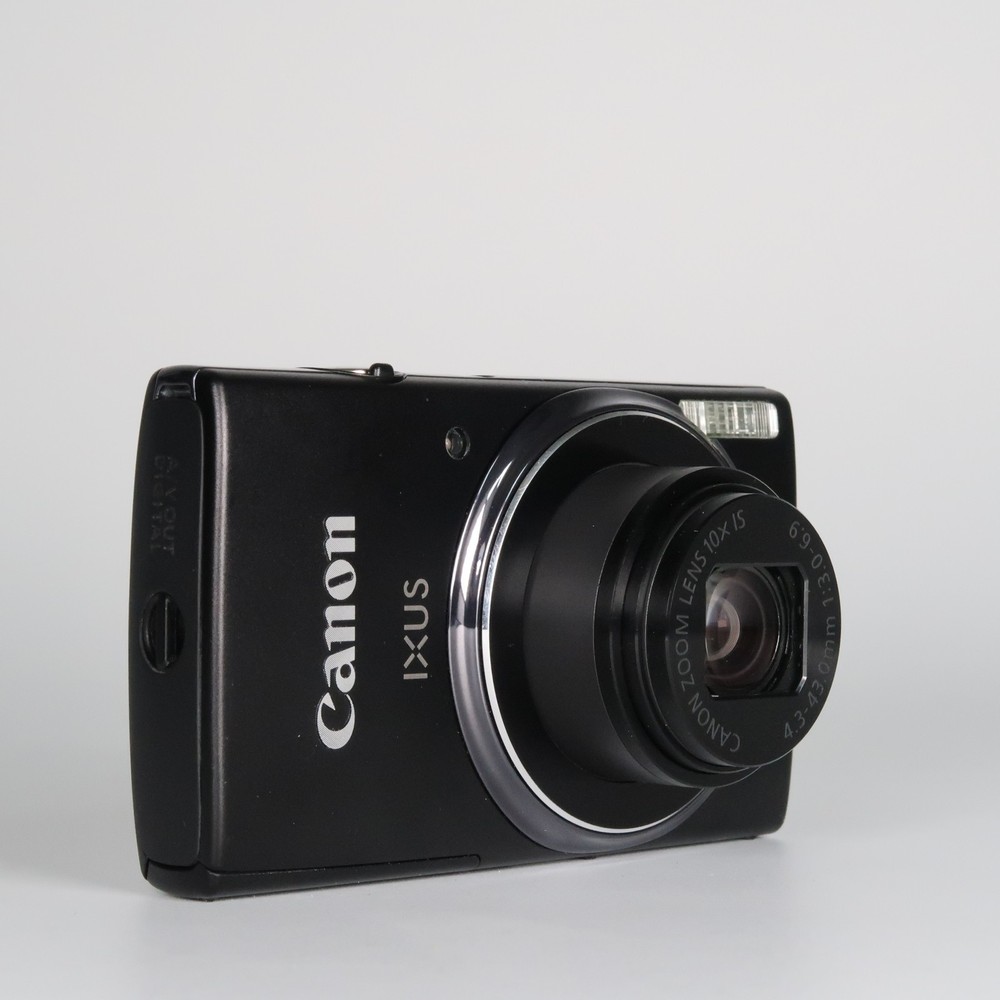 Canon IXUS 155 Black Digital Compact Camera with Refurbished SD Case